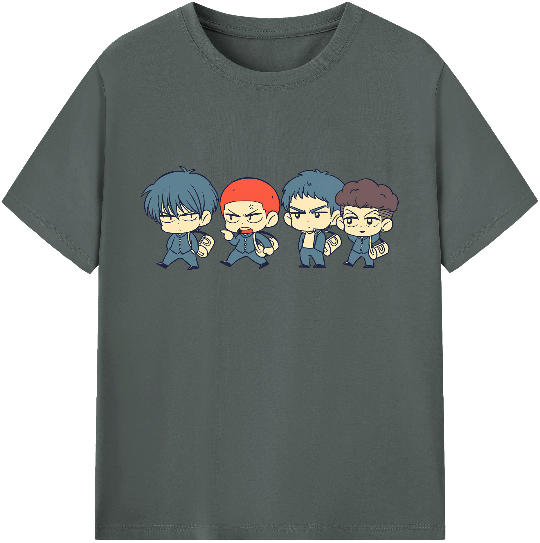 （画像用） SLAM DUNK／スラムダンク 綿100％ メンズ半袖Tシャツ｜肌触りやわらか＆通気性
